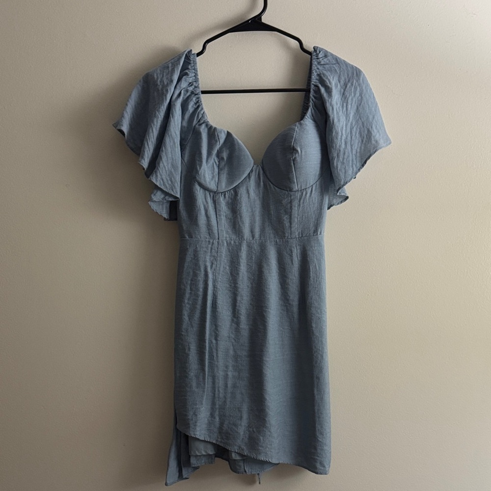 Elegant Blue Women's Dress